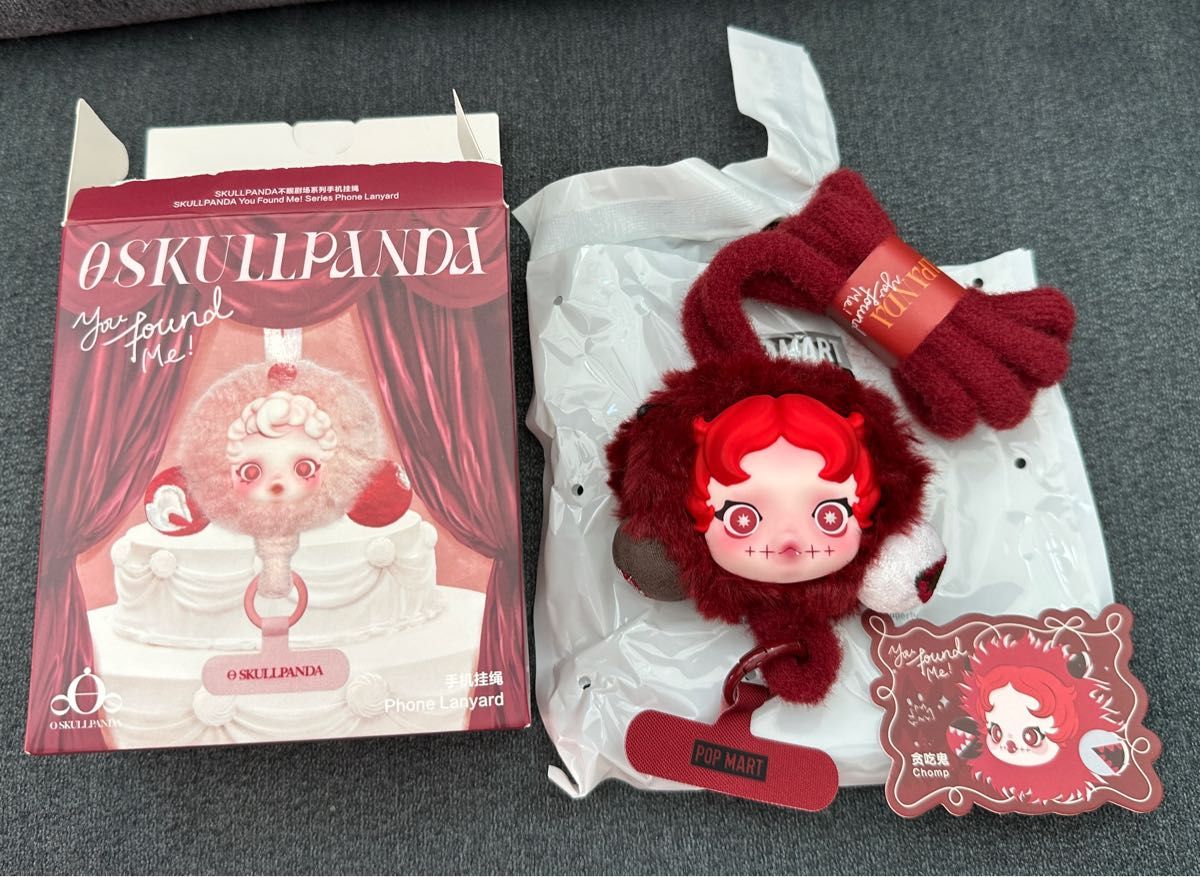 SKULLPANDA You Found Me シリーズ スマホストラップ Chomp スカル