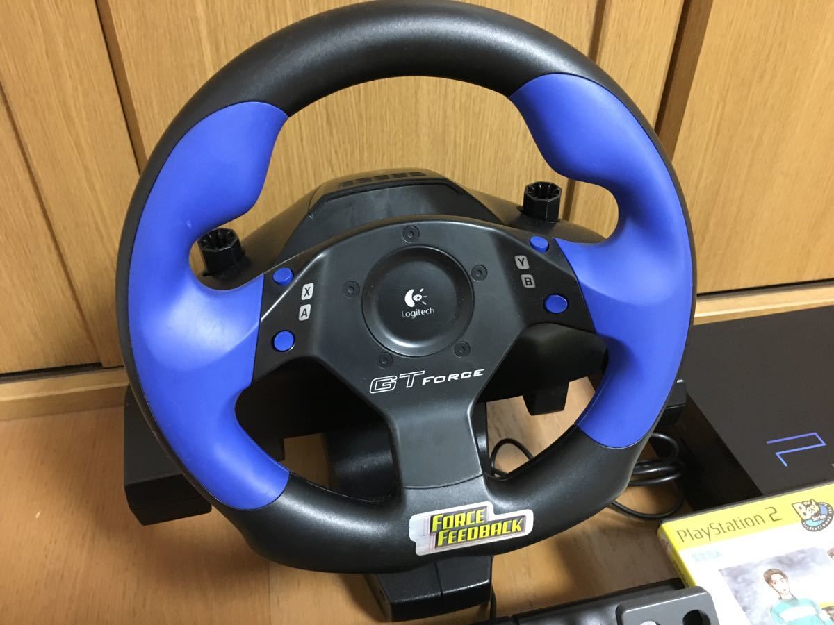 プレステ2 頭文字Dバージョンハンコン ソフト2枚 フルセット