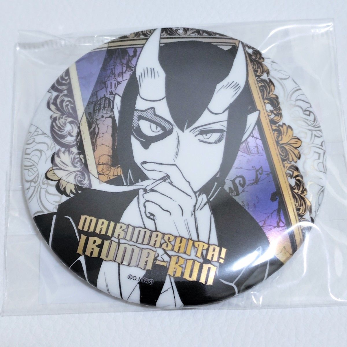 魔入りました 入間くん メタリック缶バッジ イフリート エイト 秋田