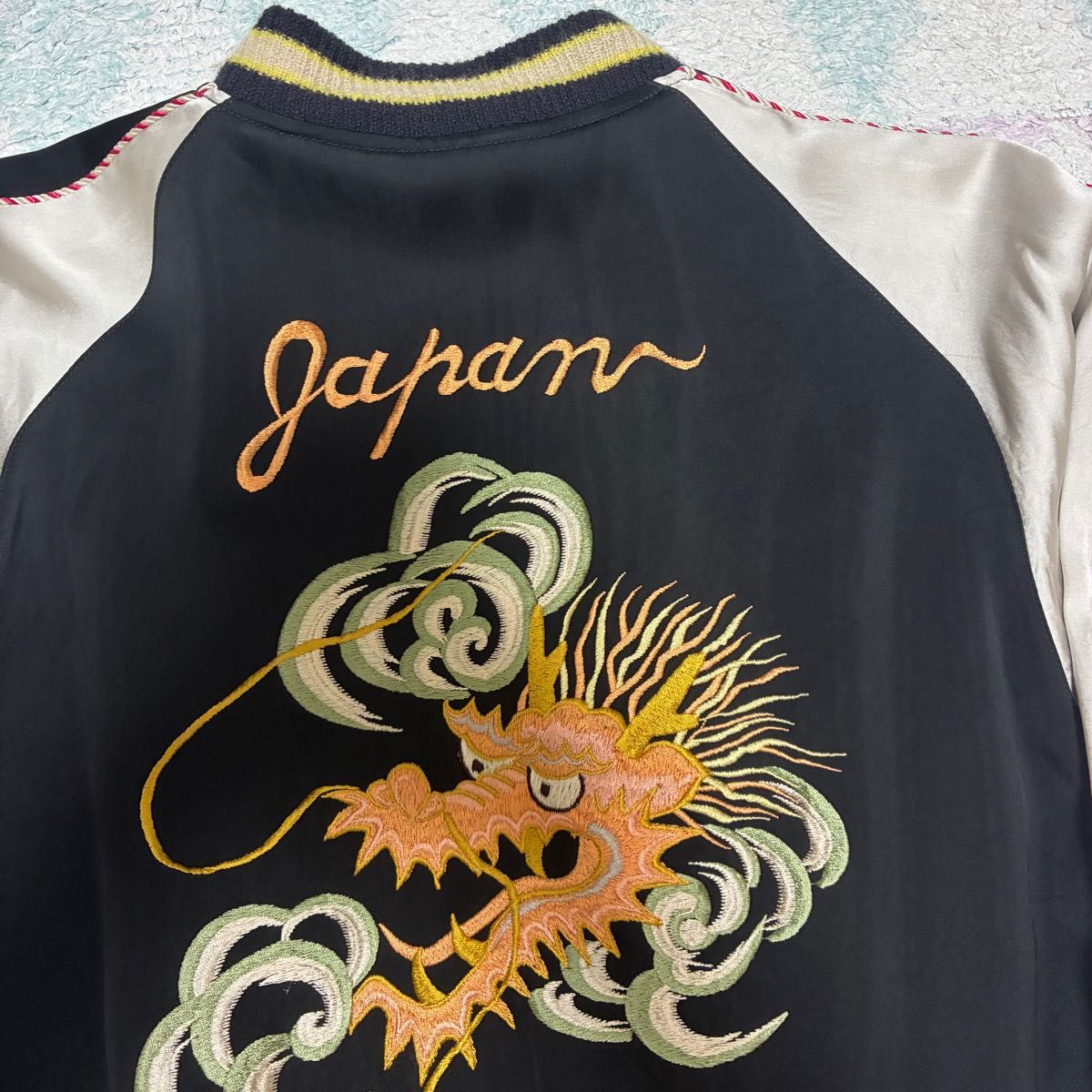 港商 スカジャン 大サイズ 虎×龍 東洋エンタープライズ TT13833