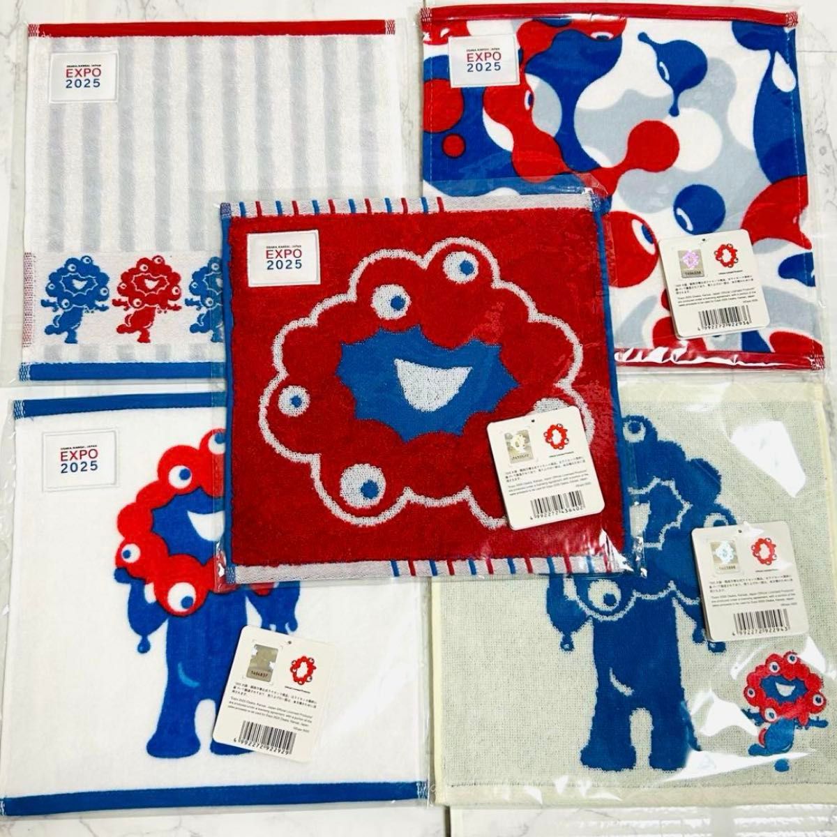 ミャクミャク】ハンドタオル×5枚セット｜Yahoo!フリマ（旧PayPayフリマ）