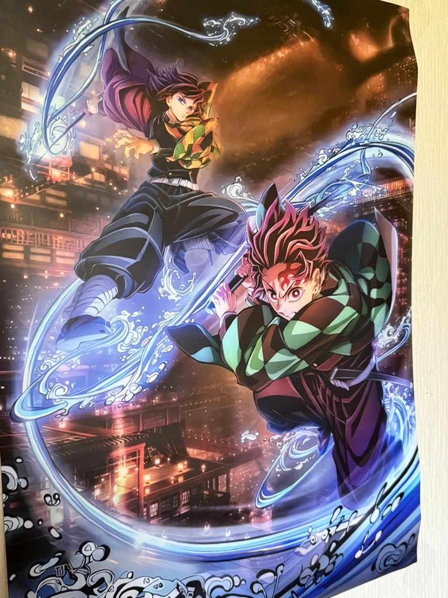 残り1枚早い者勝ち 鬼滅の刃 無限城編 炭治郎&義勇 ポスターBIGサイズ