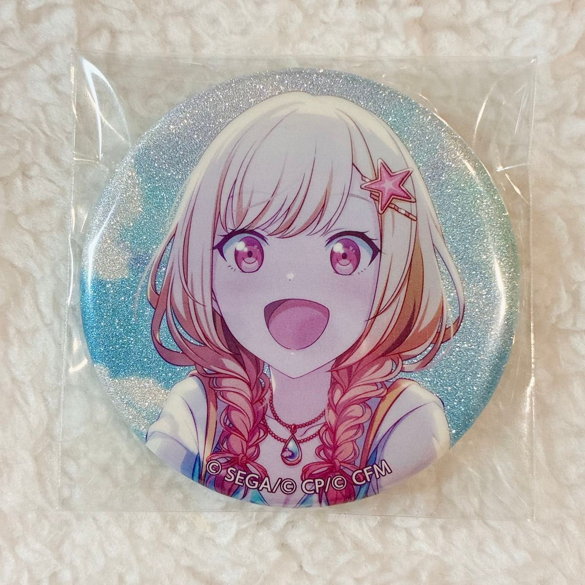 天馬咲希 グリッター缶バッジ グリ缶 水着 12A プロセカ プロジェクト