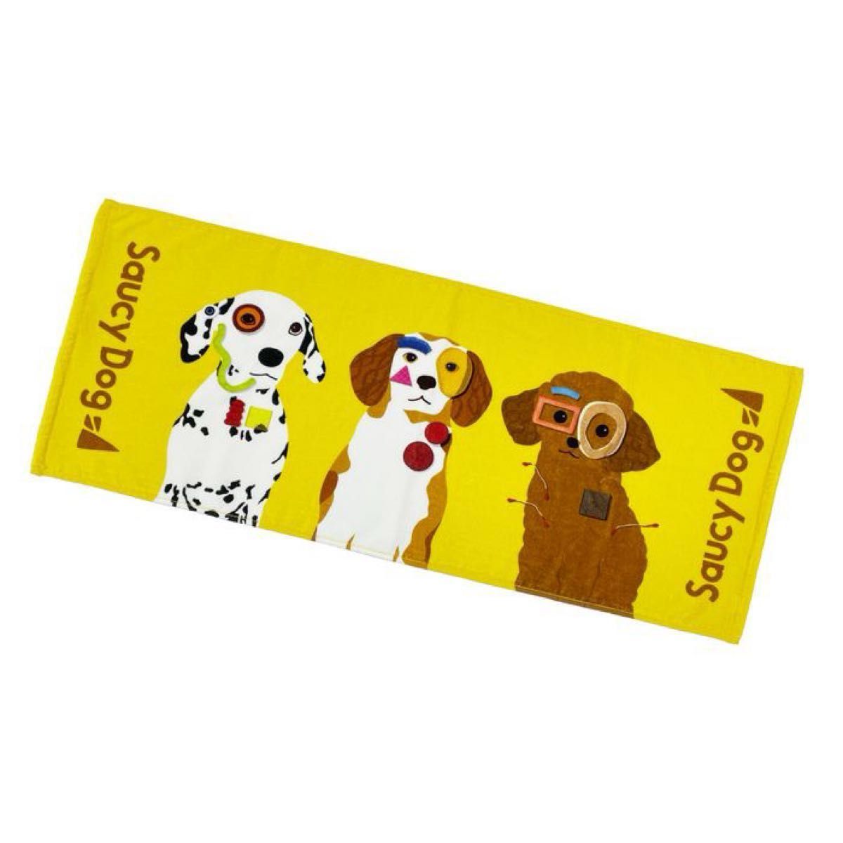 Saucy Dog サウシードッグ 公式グッズ 変身 イラストフェイスタオル