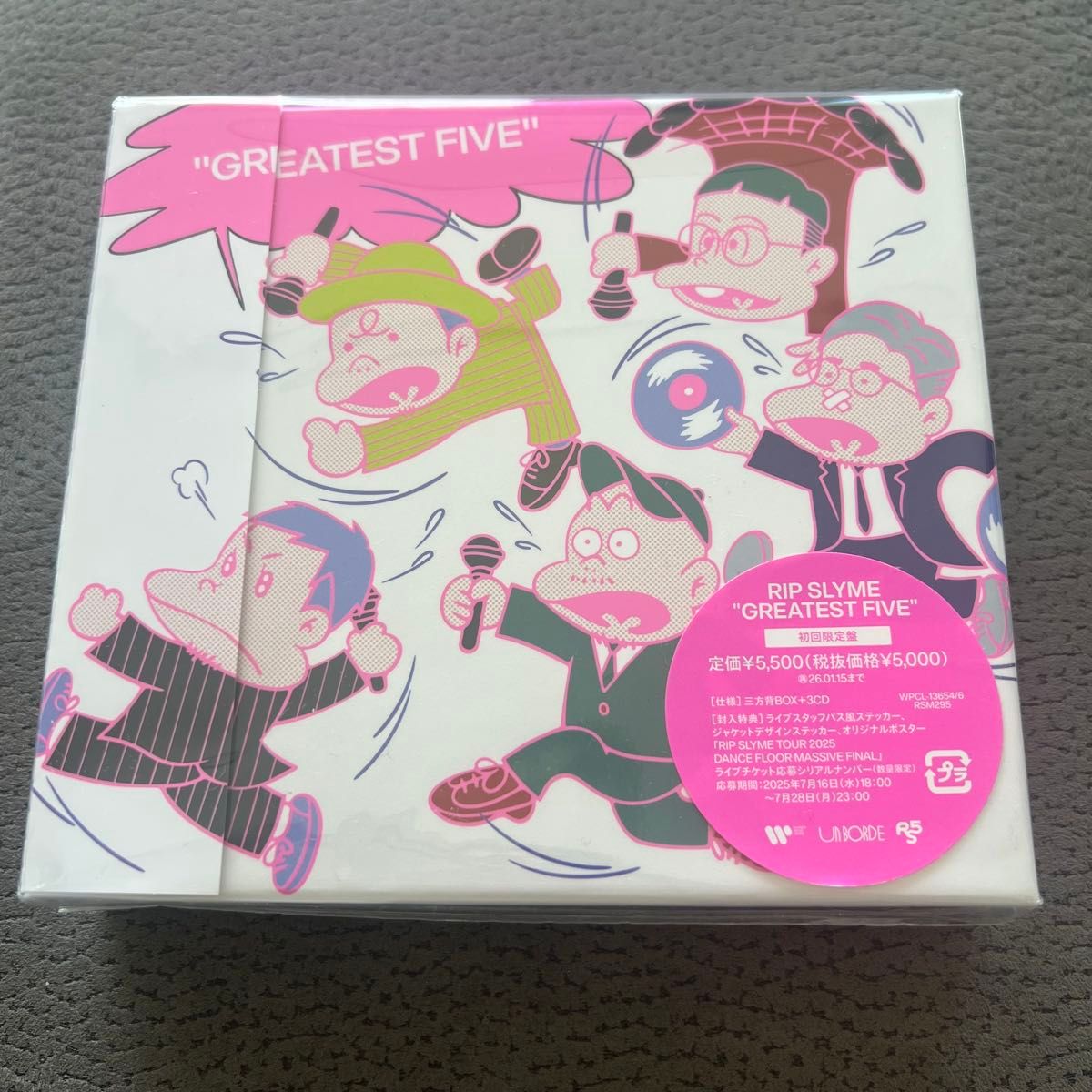 初回限定盤 RIP SLYME GREATEST FIVE メガジャケ カセットテープ付