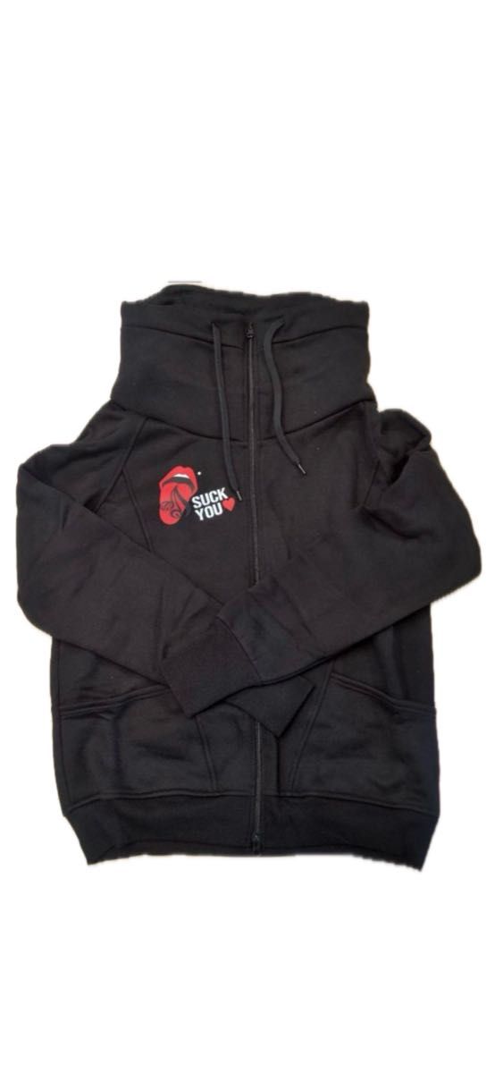 Acid Black Cherry ボリュームネックパーカー 黒 フリーサイズ Acid