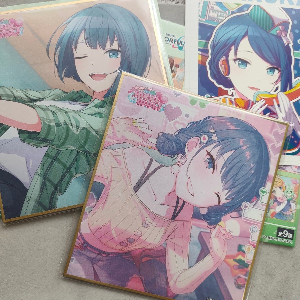 プロセカ 桐谷遥 ミニ色紙 49弾 Chase my IDEAL IDOL 特訓前/特訓後