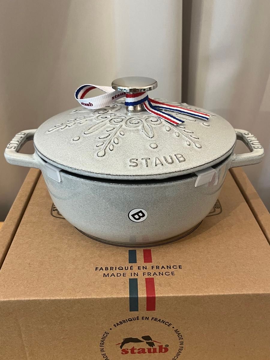 新品】【ラスト1】ストウブ staub ワナベ S スノーフレーク