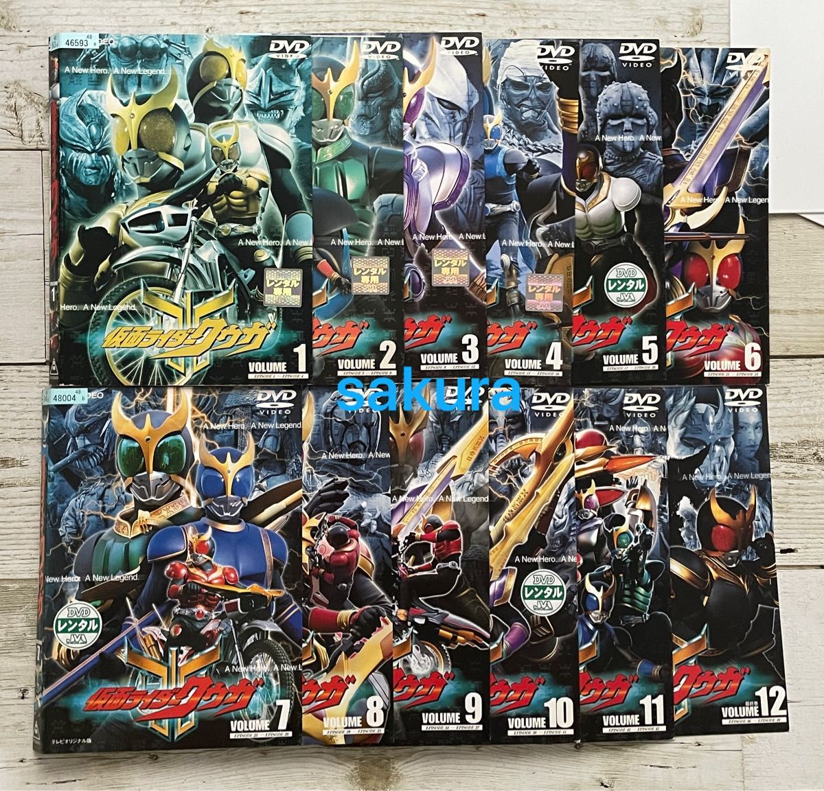 DVD 仮面ライダークウガ 全12巻 レンタル落ち 特撮ヒーロー スーパー