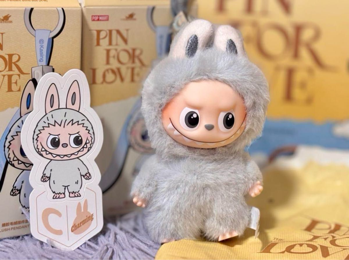 新品 POP MART 正規品 ラブブ アルファベット ぬいぐるみ C Labubu
