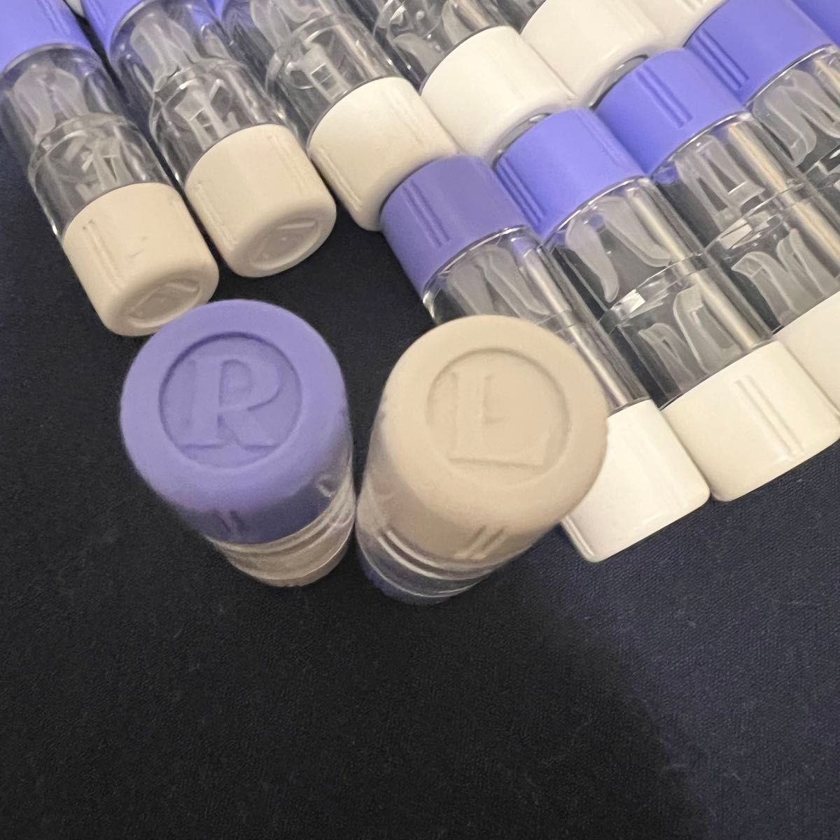 エイコー ハードコンタクトレンズケース 紫 50個セット