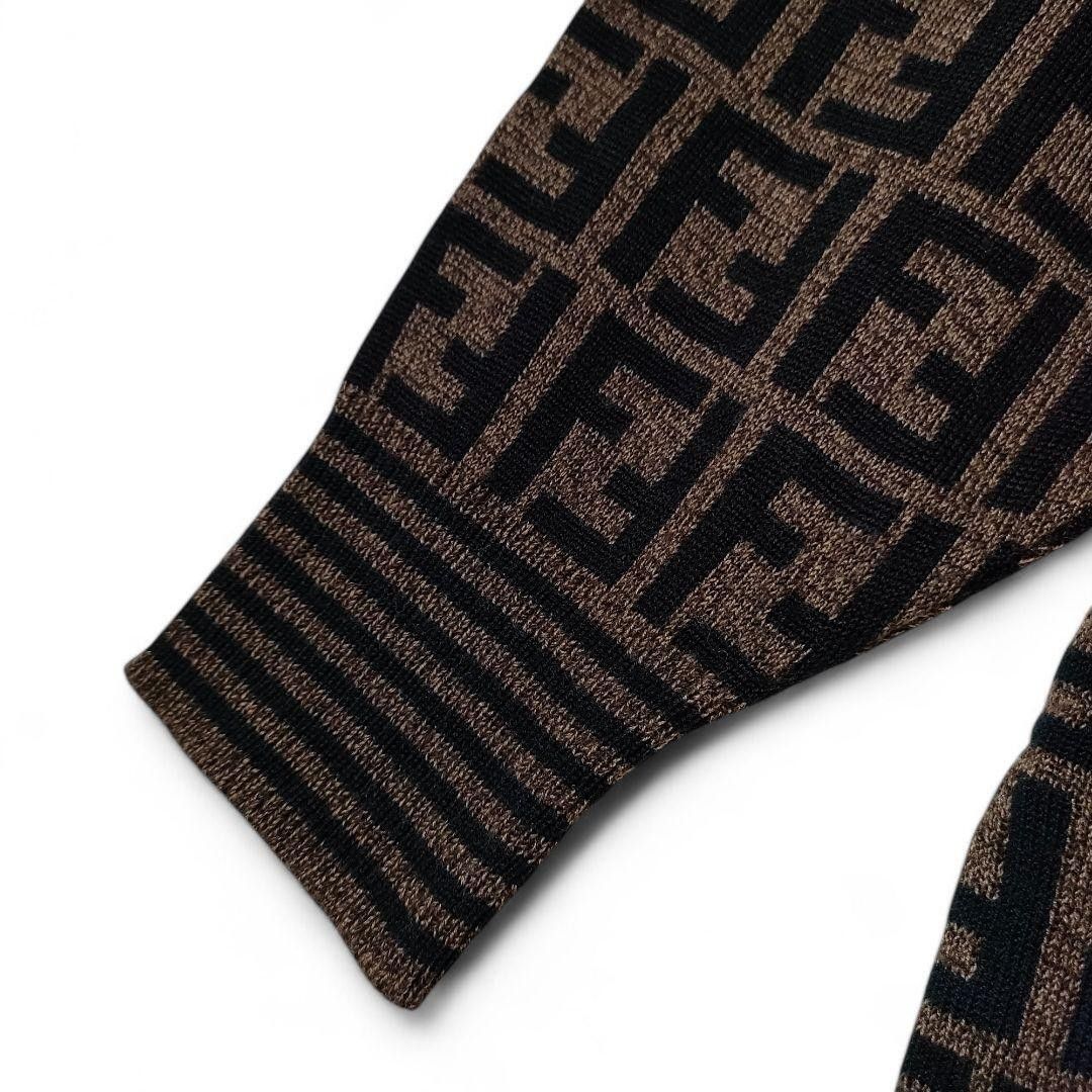 美品』 FENDI フェンディ ズッカ 総柄 タートルネック ニットセーター