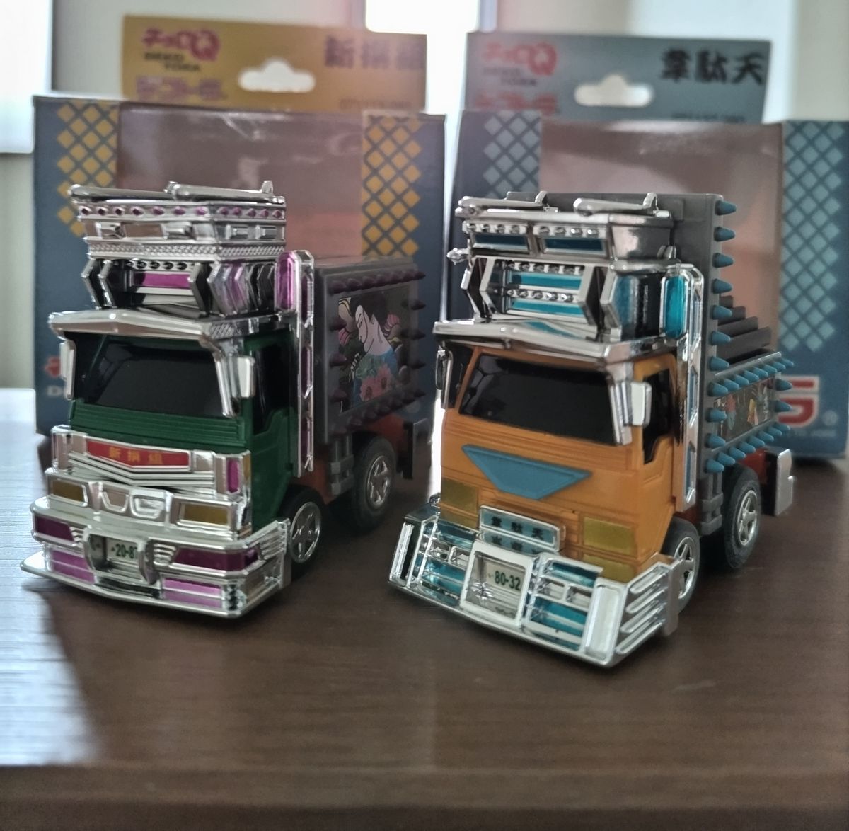 希少 2台セット アオシマ デコトラ チョロQチョロキュー｜Yahoo