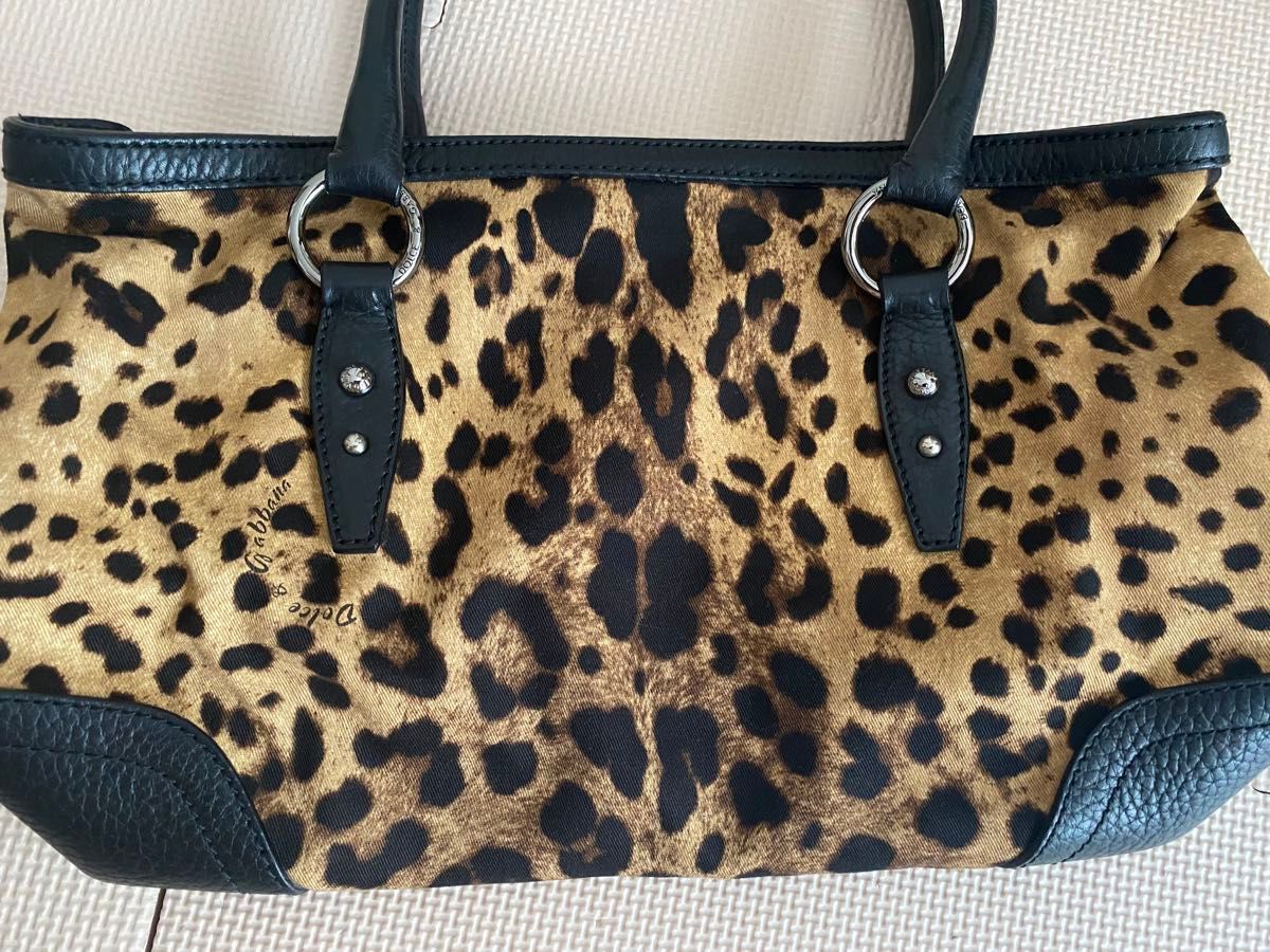 希少】【美品】DOLCE&GABBANA ドルチェ&ガッバーナ レオパード柄トート