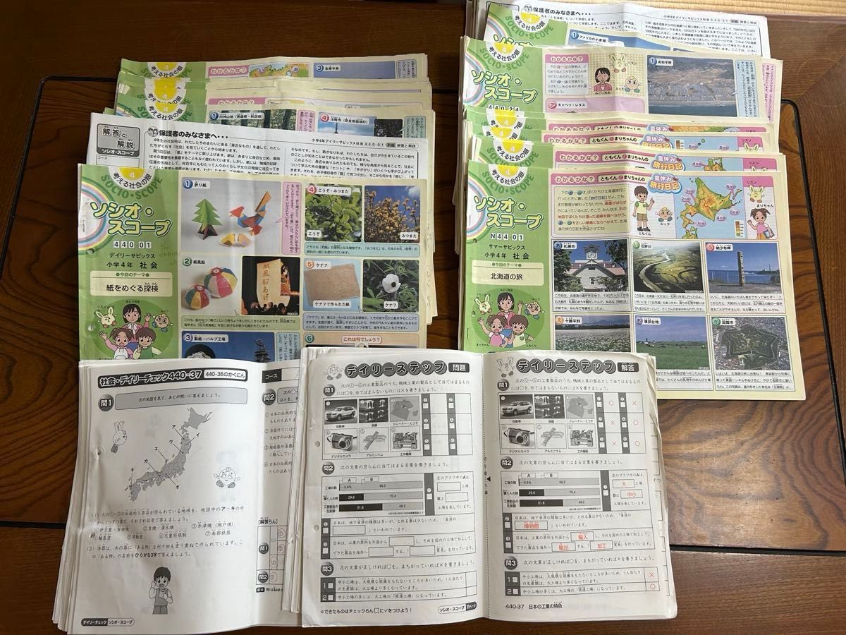 SAPIX 4年 社会 デイリー&春期＆夏期＆冬期フルセット 1年分 2015年