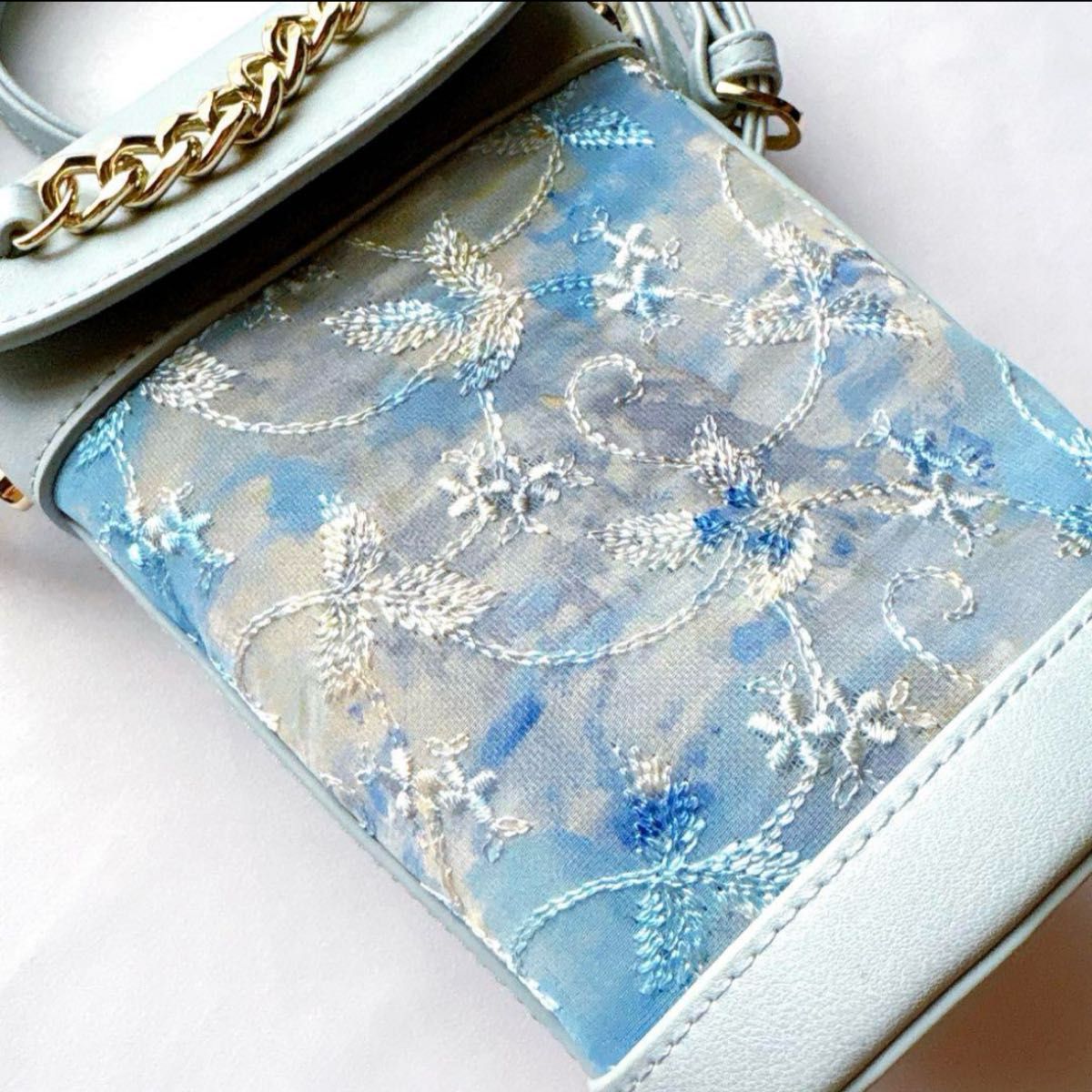 新品】DIANA ダイアナ 絵画シリーズ ブルーモネ ミニショルダーバッグ