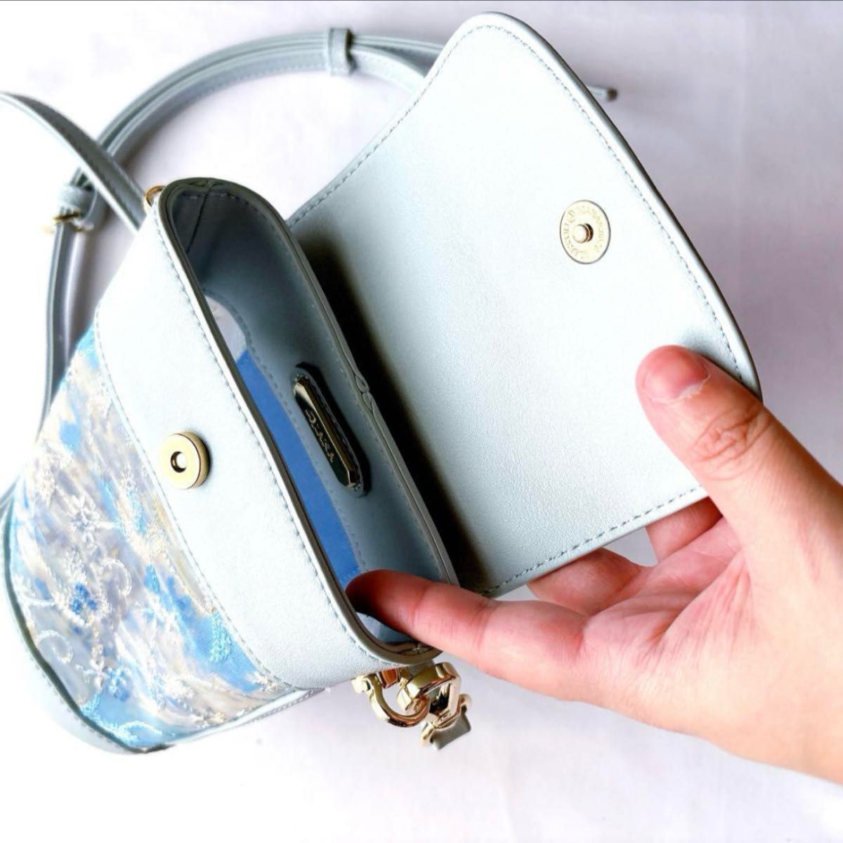 新品】DIANA ダイアナ 絵画シリーズ ブルーモネ ミニショルダーバッグ