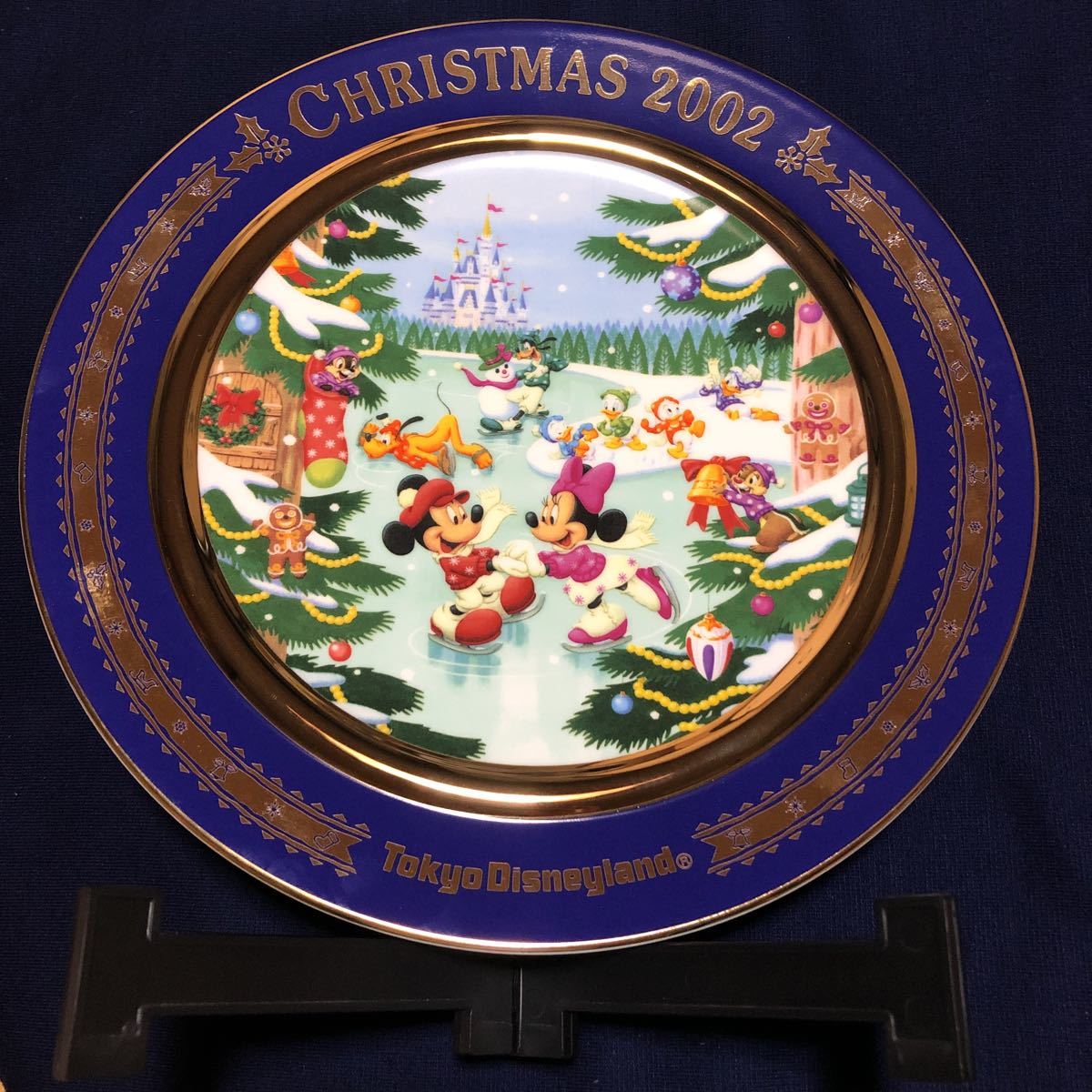 激レア希少品 東京ディズニーランド 2002年 クリスマスプレート 飾り皿