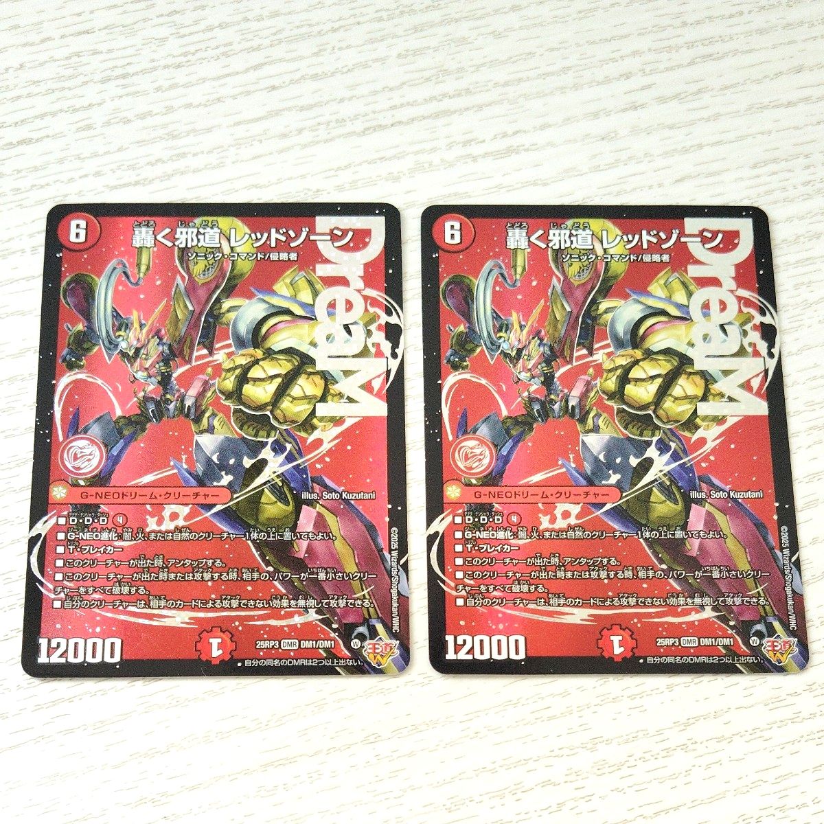 轟く邪道 レッドゾーン 2枚セット 轟く邪道 レッドゾーン 二枚