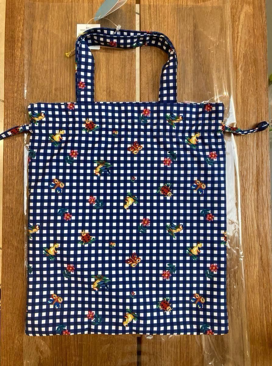 新品学校フェイラー 手付き巾着バッグ ハイジチェック フェイラー