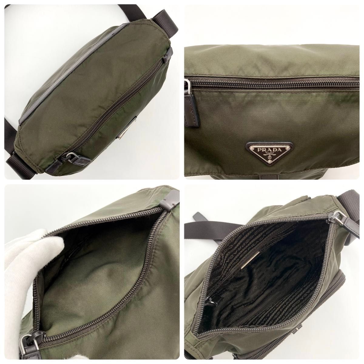 極美品】PRADA プラダ ショルダーバッグ クロスボディ テスート