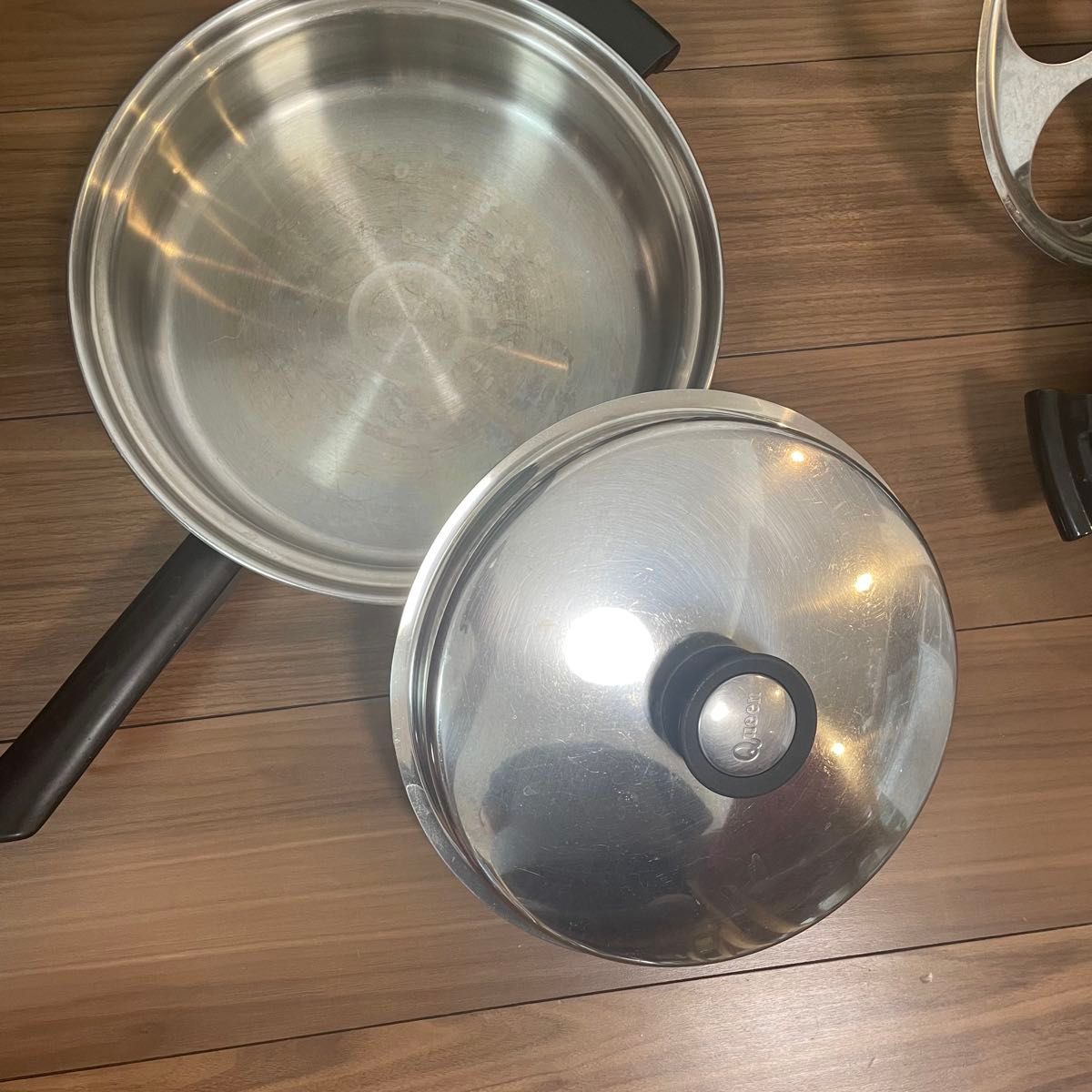 アムウェイ Amway クイーンクックウェア 鍋 フライパン 蒸し器 6点