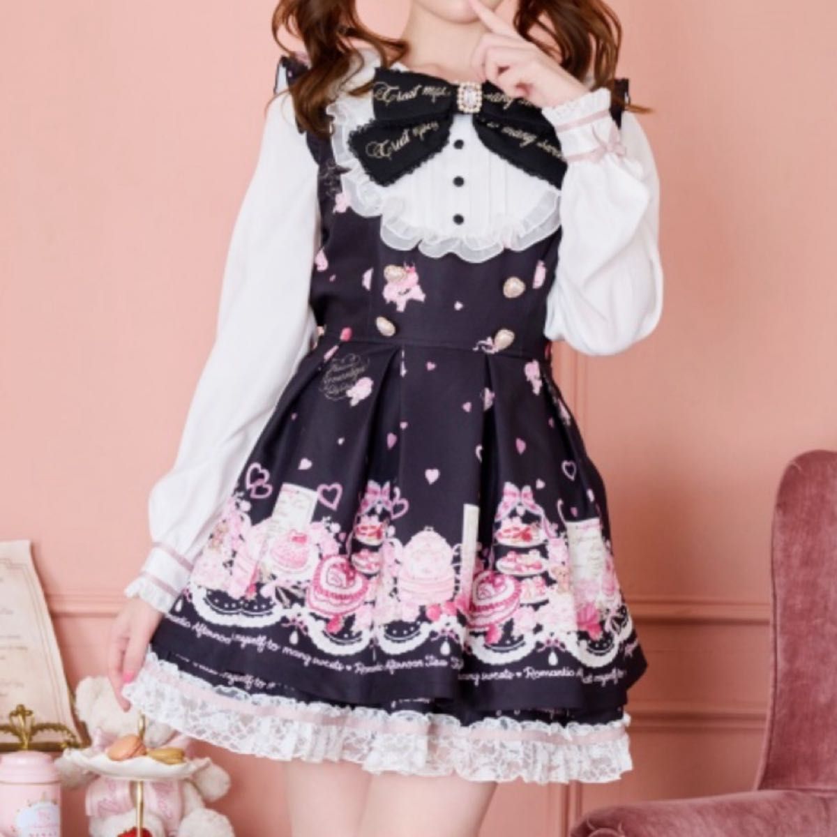 リズリサ Many Hearts Afternoontea柄セットアップ｜Yahoo!フリマ（旧