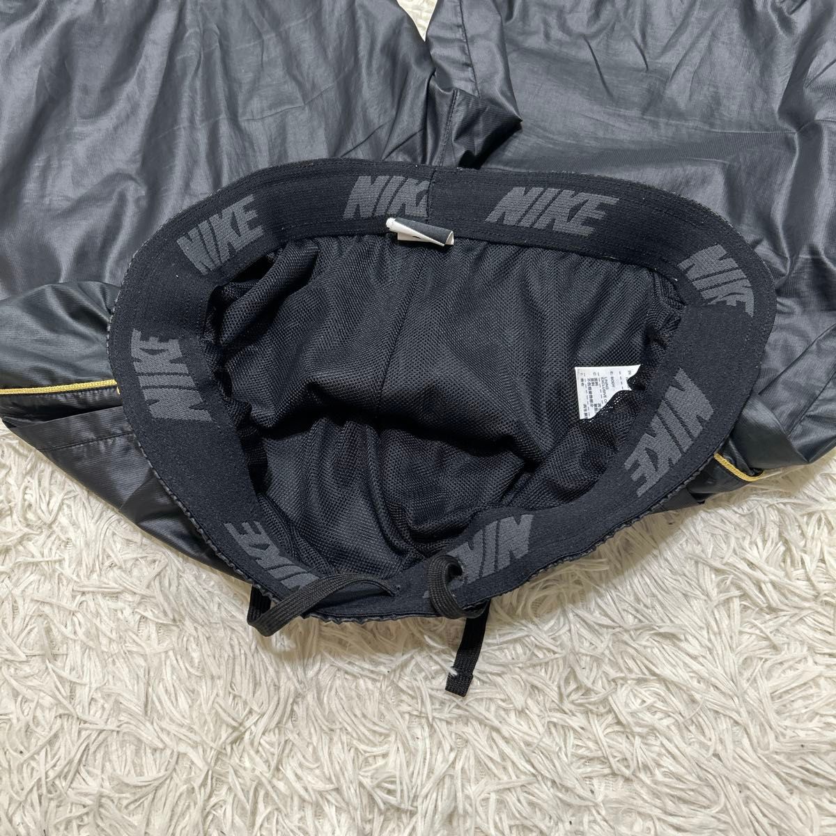 NIKE ナイキ ゴールド刺繍ロゴ 金ライン ナイロンジャケット パンツ