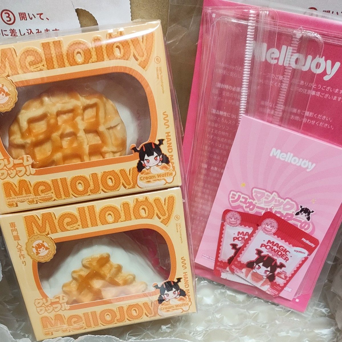 未開封発送】mellojoyスクイーズ クリームワッフル 2点セット｜Yahoo
