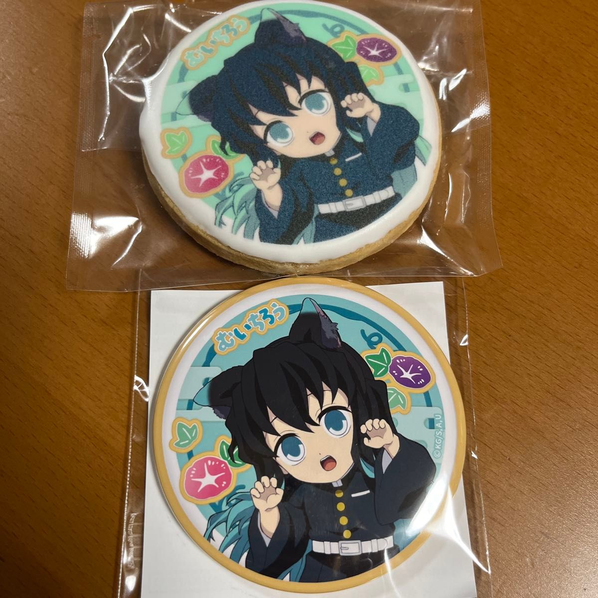 鬼滅の刃 ナンジャタウン 缶バッジ付きアイシングクッキー 時透無一郎