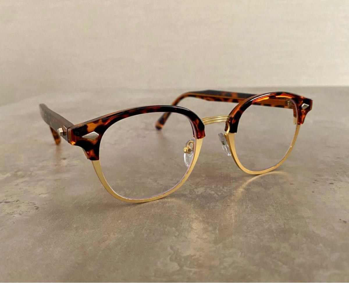 サーモントブラウンデミ眼鏡 メガネフレーム サングラス 伊達メガネ