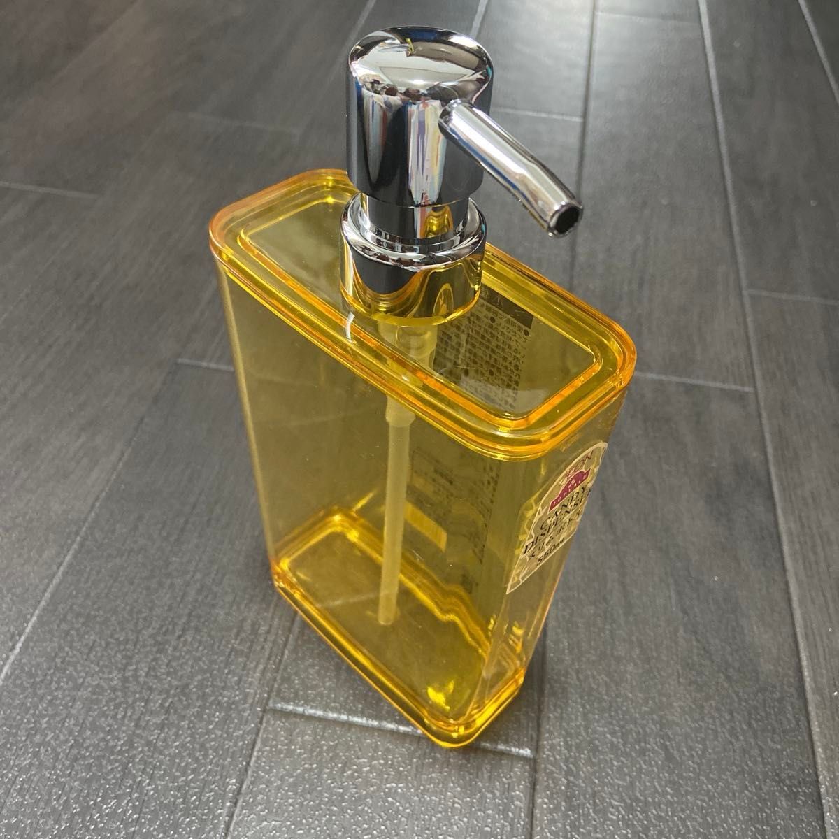 ディスペンサーボトル シャンプーボトル 透明 イエロー系｜Yahoo