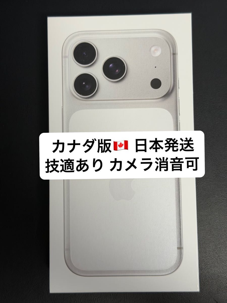 カメラ消音可】iPhone 17 Pro シルバー 256GB カナダ版 技適あり