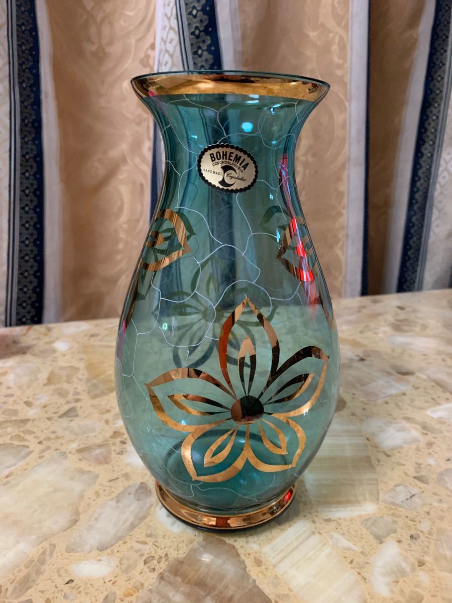 新品 チェコ ボヘミア ガラス 花瓶｜Yahoo!フリマ（旧PayPayフリマ）