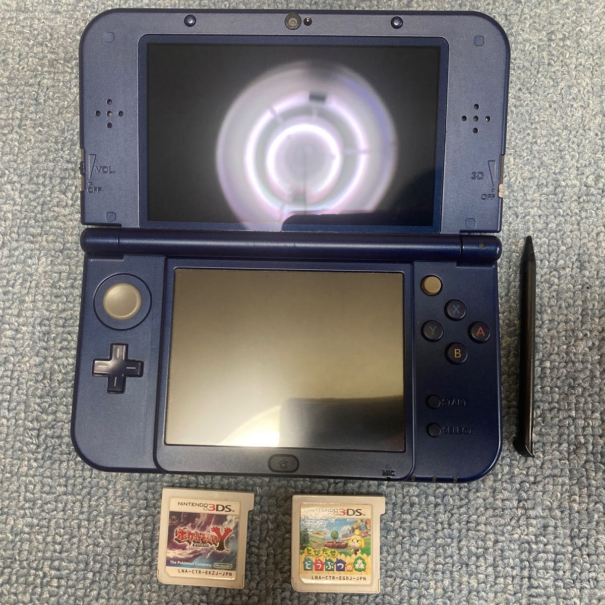 Newニンテンドー3DS LL メタリックブルー 充電器ソフト 付 9/20まで