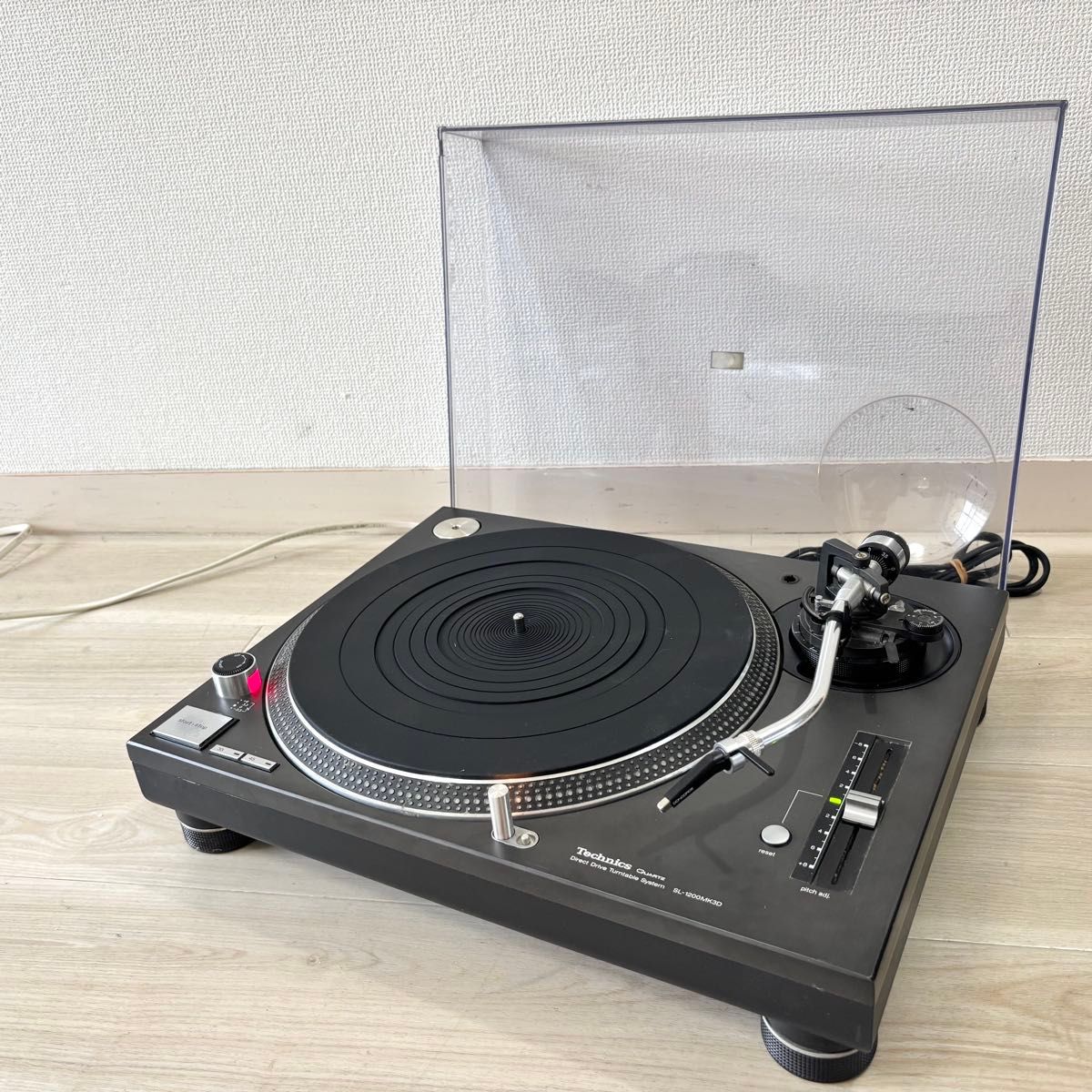 カートリッジ付】Technics SL-1200MK3D ブラック 動作確認 Ortofon