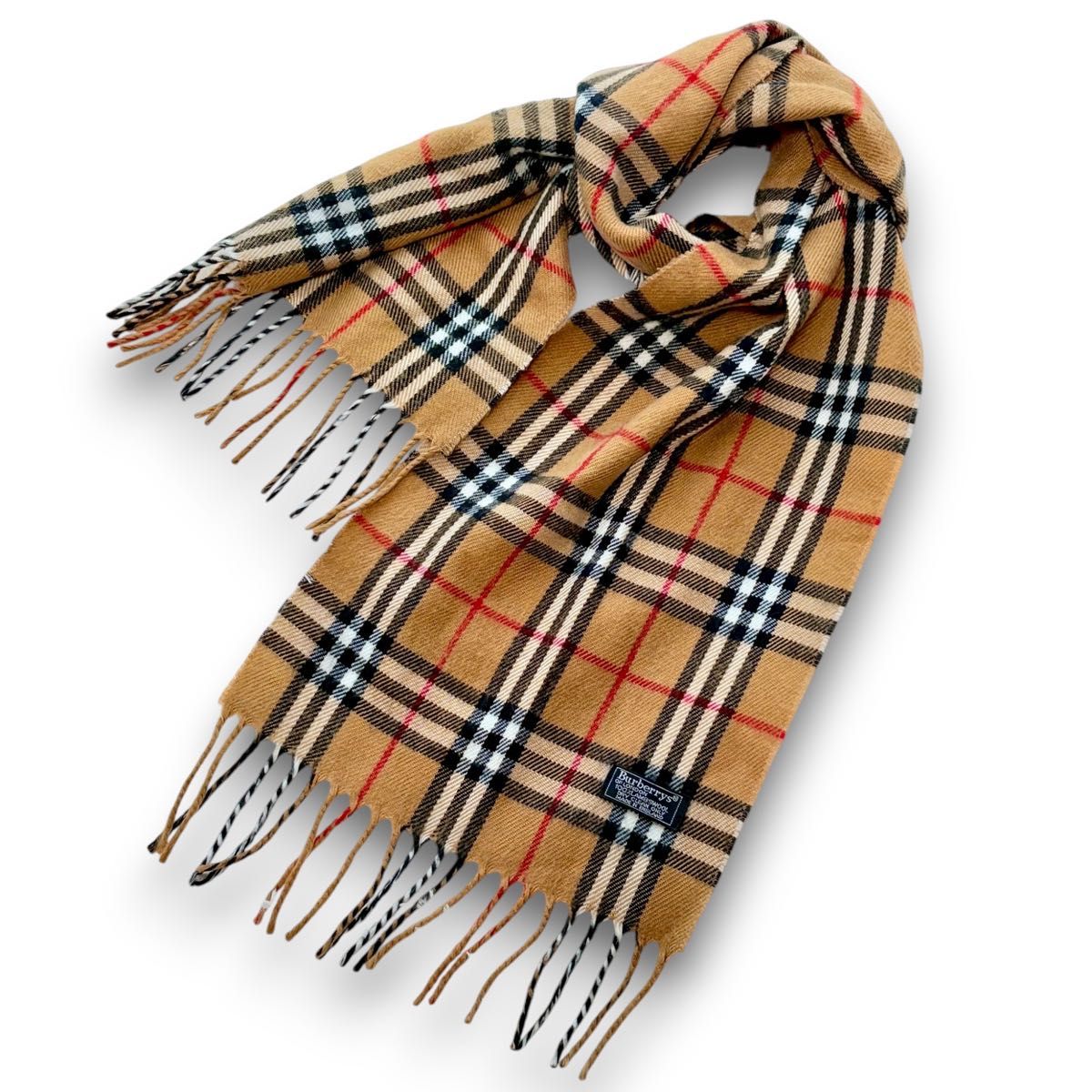 Blueberry バーバリー マフラー ノバチェック ラムウール100% 定番