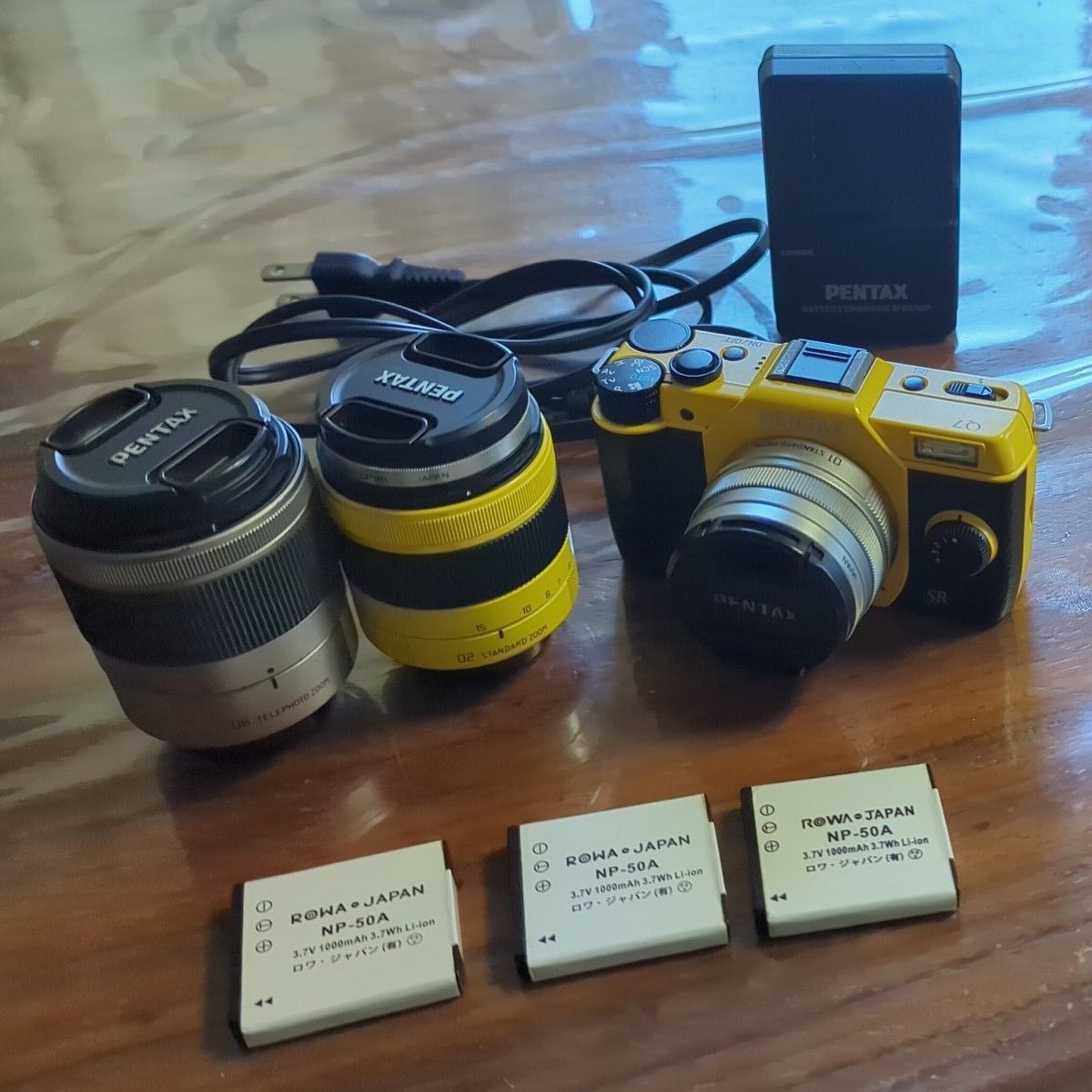 PENTAX Q7 レンズ3個セット イエロー ミラーレス一眼｜Yahoo!フリマ