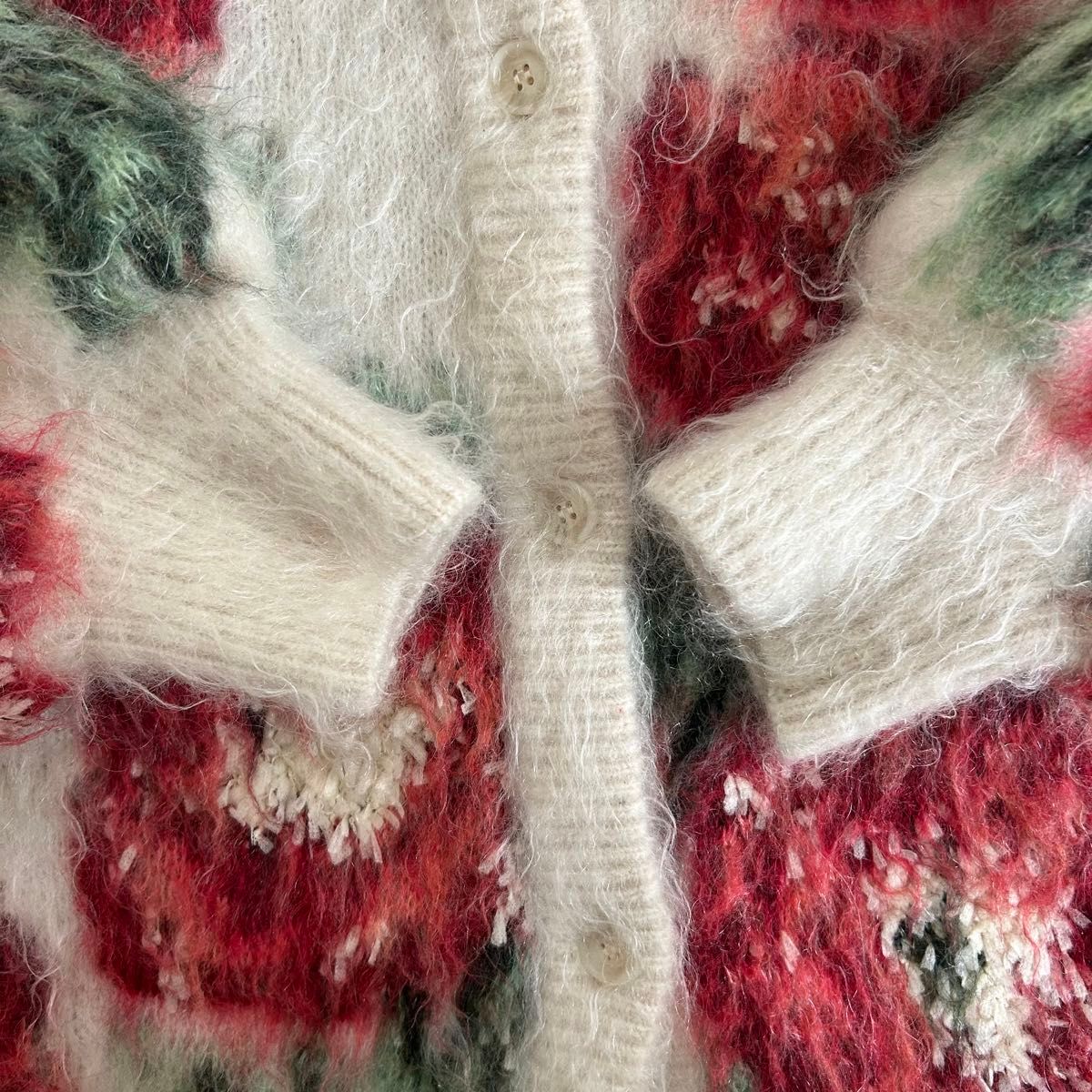 Ameri vintage VERONICA JACQUARD KNIT CARDIGAN ニットカーディガン