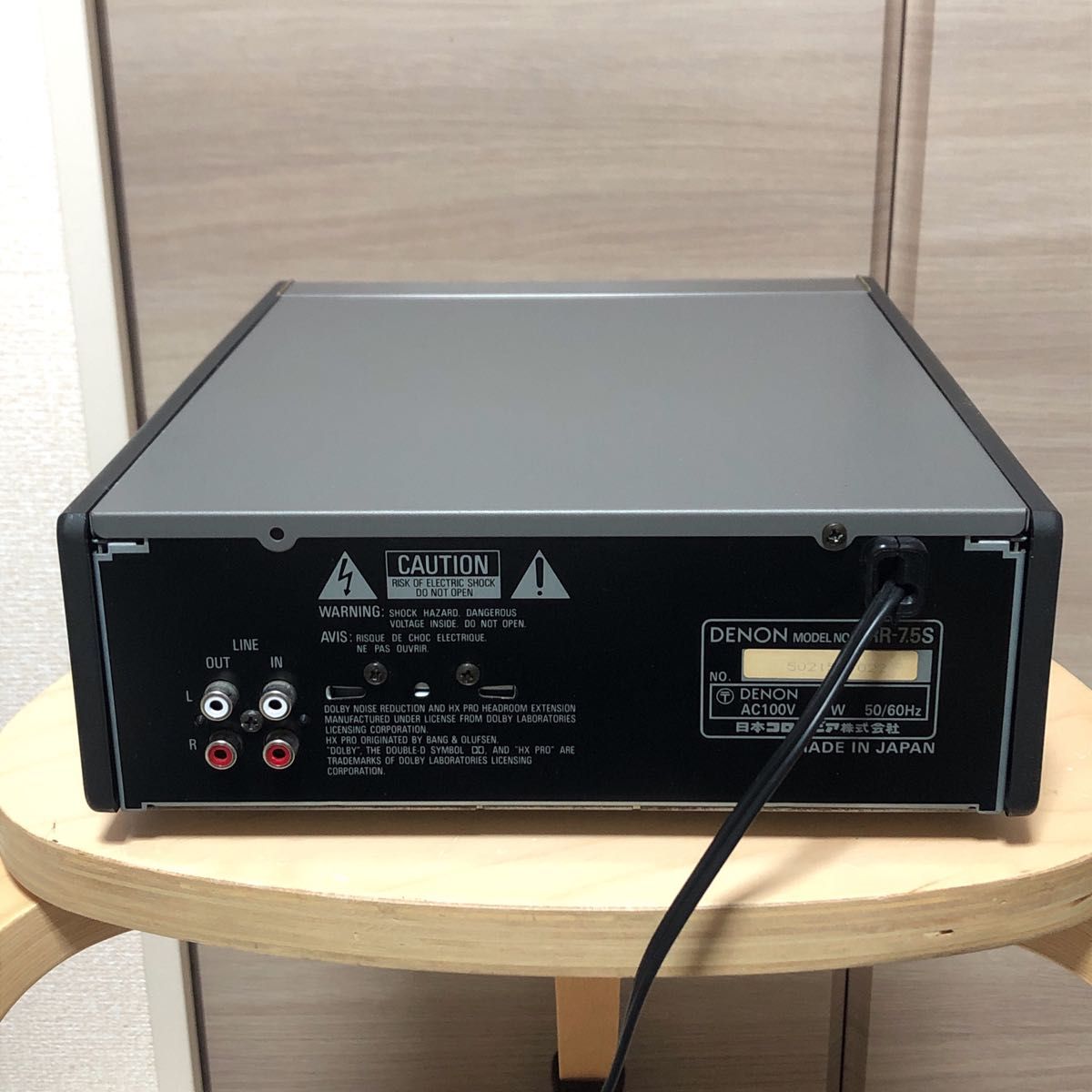 DENON DRR-7 5S STEREO CASSETTE TAPE DECK デノン 録音再生動作品