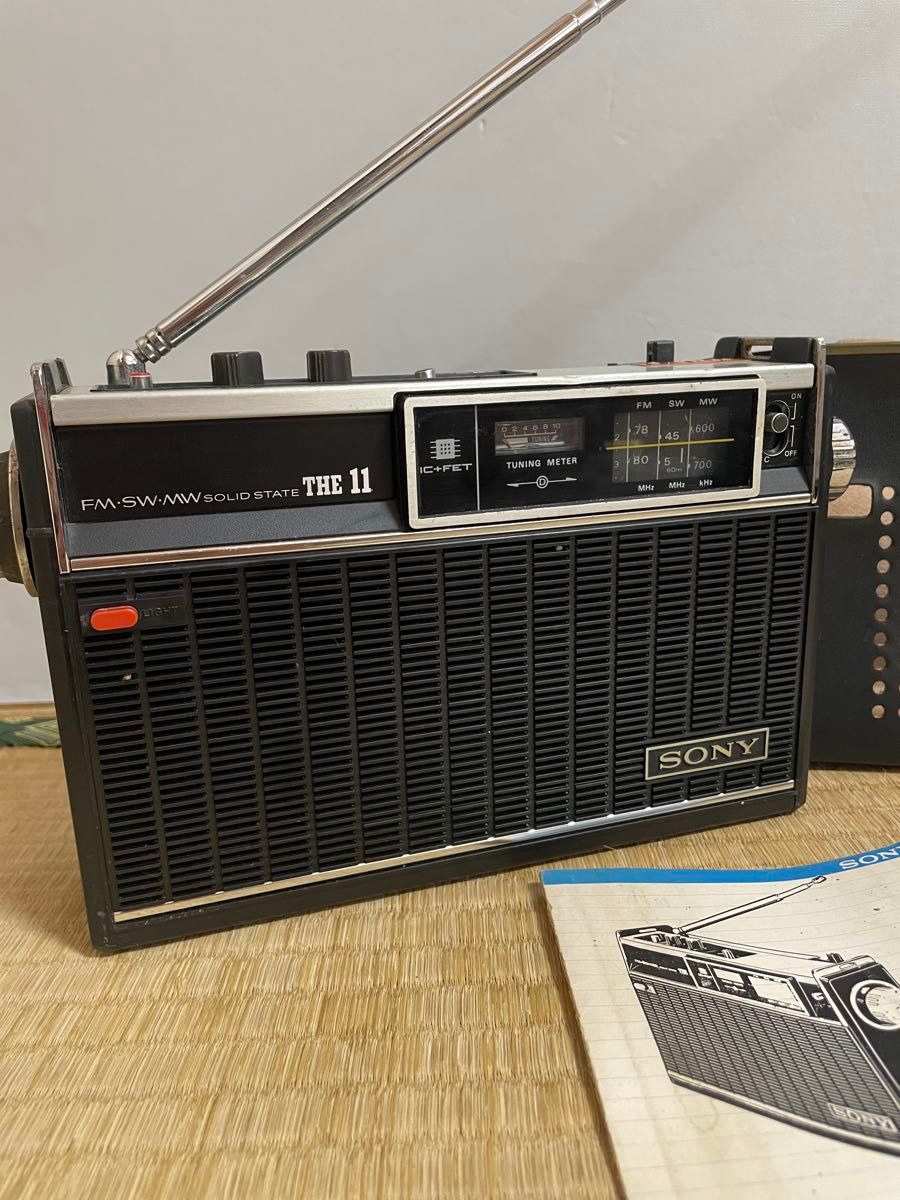 動作品 SONY ICF-1100 THE 11 AM/FMラジオ 昭和レトロ｜Yahoo!フリマ