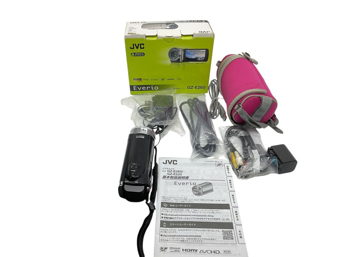 動作品】JVC Everio GZ-E265 ビデオカメラ 三脚セット｜Yahoo!フリマ