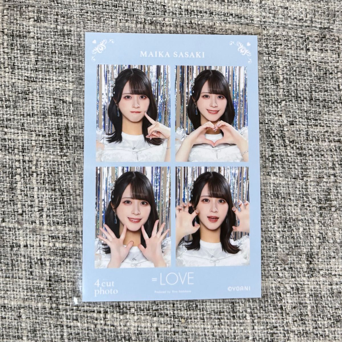 イコラブ 佐々木 舞香 ミニフォト レア 黒衣装 とくべチュ 宝石衣装 生