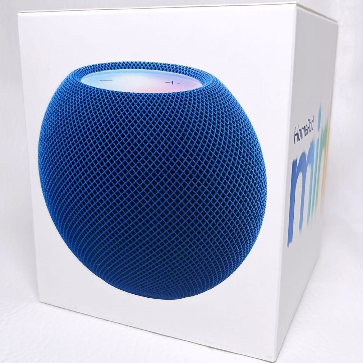 Homepod min 青 2個 mini HomePod Apple 2個 美品 2個ステレオセット