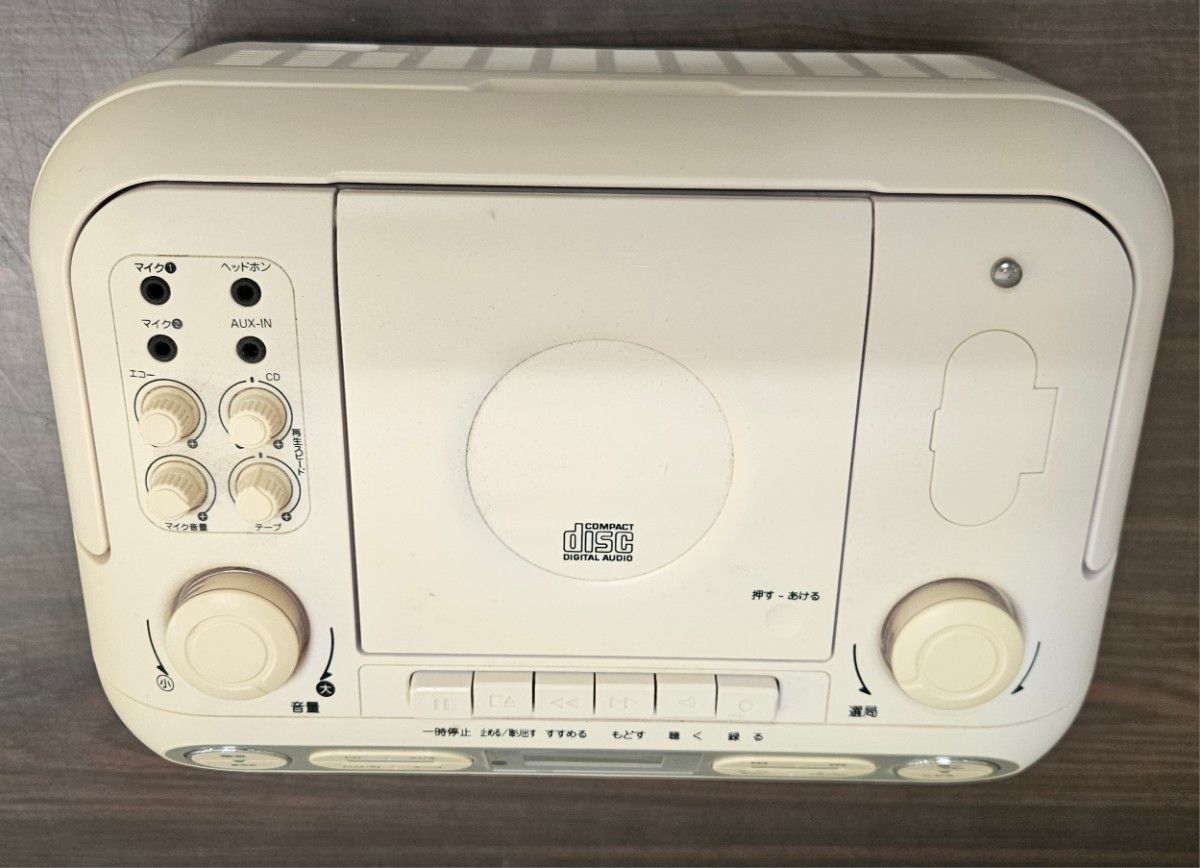 CDラジカセ 小泉成機 CDステレオラジオカセ SAD-4942 アンティーク