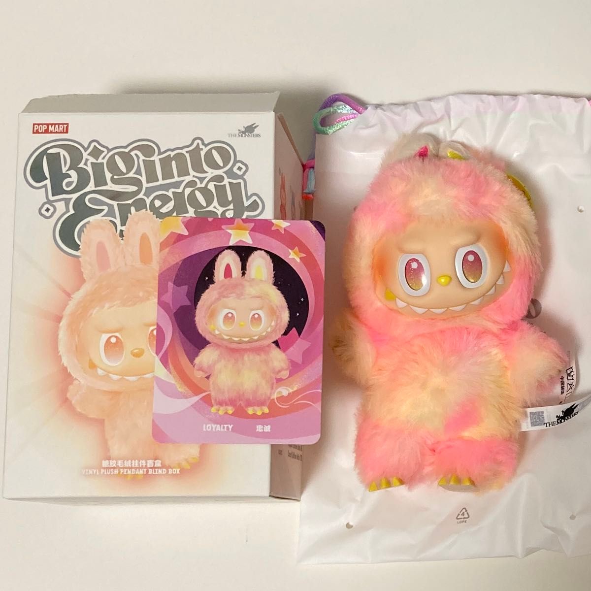 ラブブ ぬいぐるみ LOYALTY ピンク BigintoEnergy エナジー POPMART