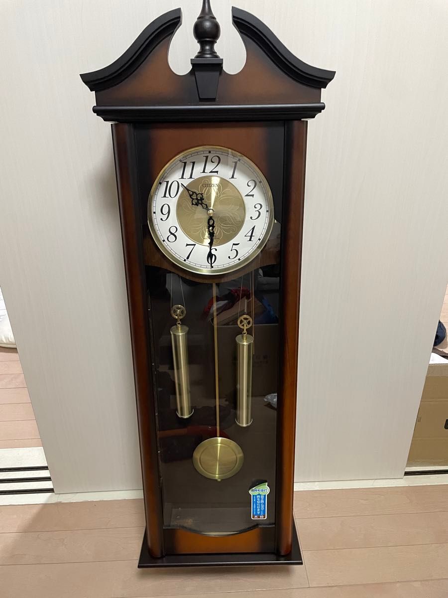 CITIZEN アンティーク 振り子時計 柱時計 ボンボン時計 壁掛け時計