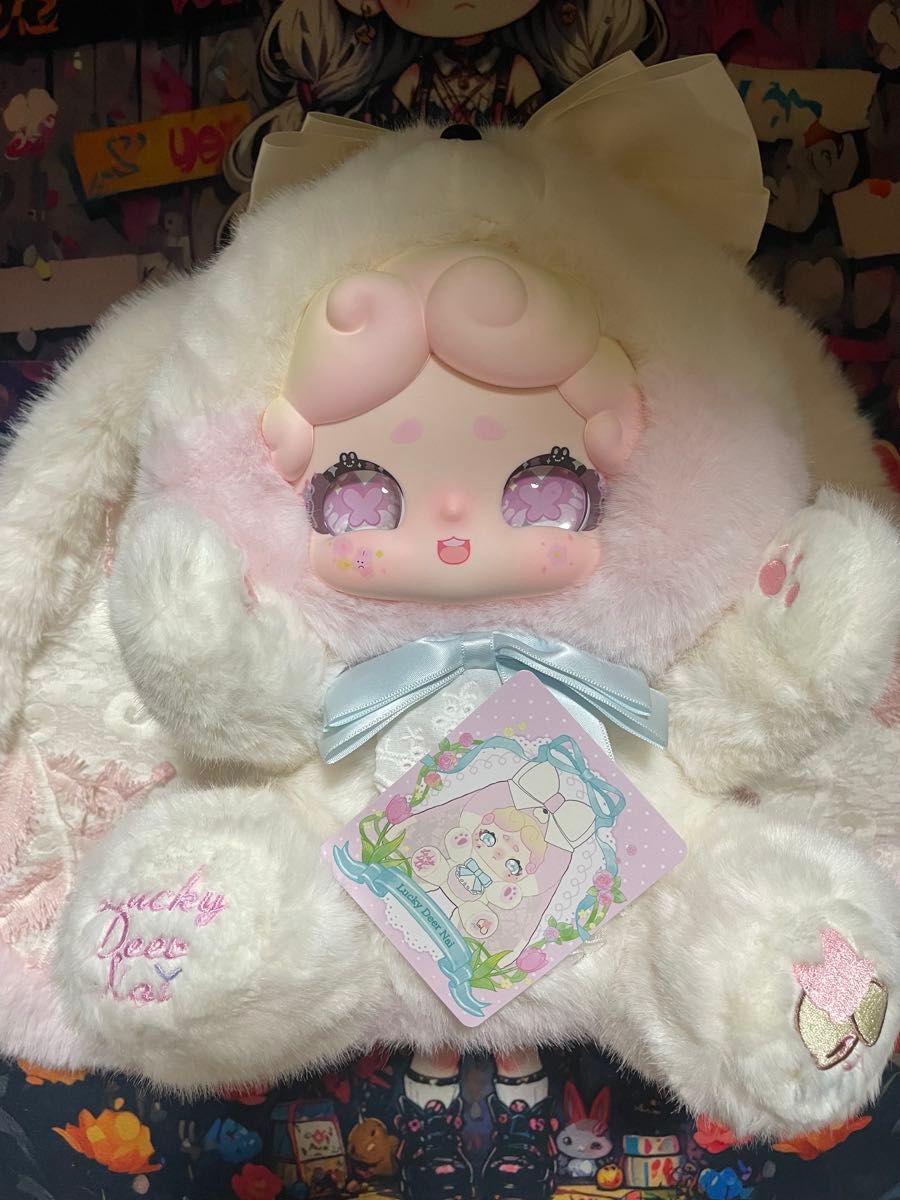 新作 luckydeernai おやすみうさぎシリーズ ぬいぐるみ 600％ ③