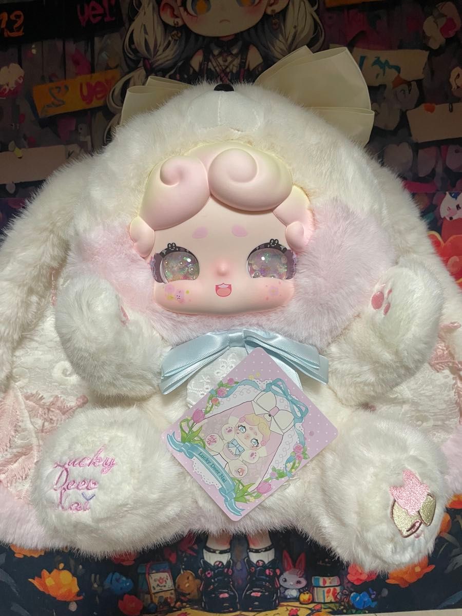 新作 luckydeernai おやすみうさぎシリーズ ぬいぐるみ 600％ ③