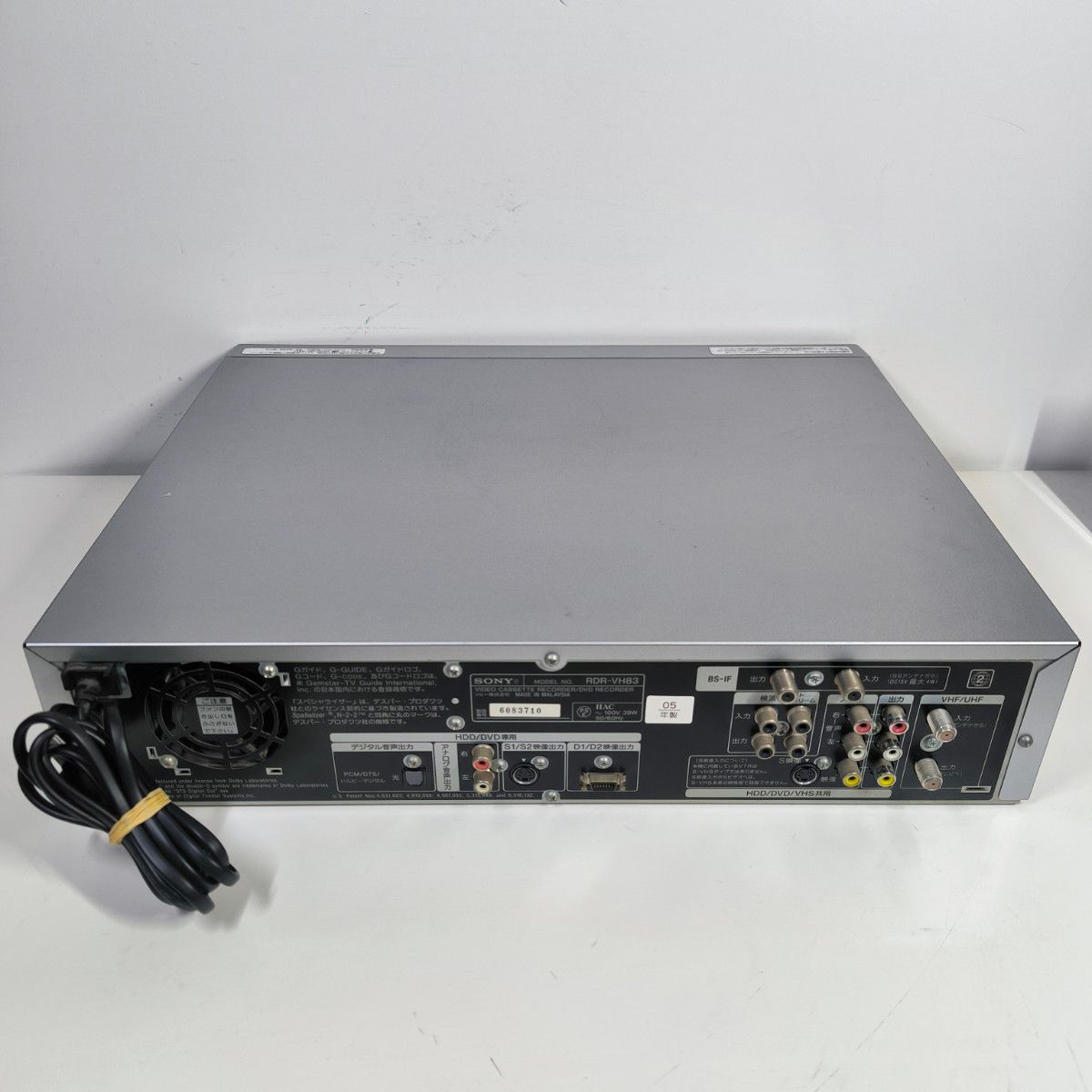 SONY RDR-VH83 ビデオ一体型DVDレコーダー ダビング機能搭載 分解